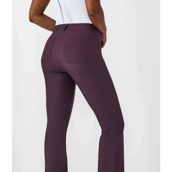 NWT-Women's SPANX Geoscape Orange Sunshine Pullon KickFlair Pants Size: M - Picture 1 of 13